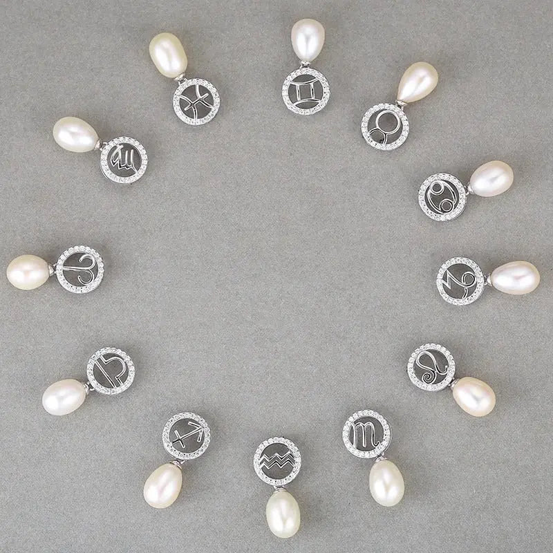 Boucles d'Oreilles Balance Boucles d'Oreilles Balance Perles Nacre Esprit-Astrologie 