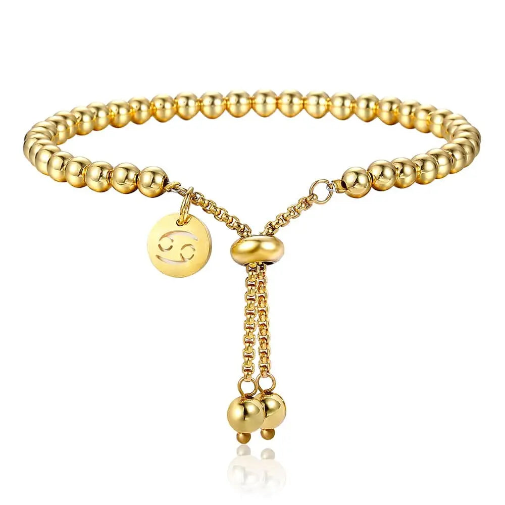 Bracelet Cancer Bracelet Cancer Perles Or Esprit-Astrologie 