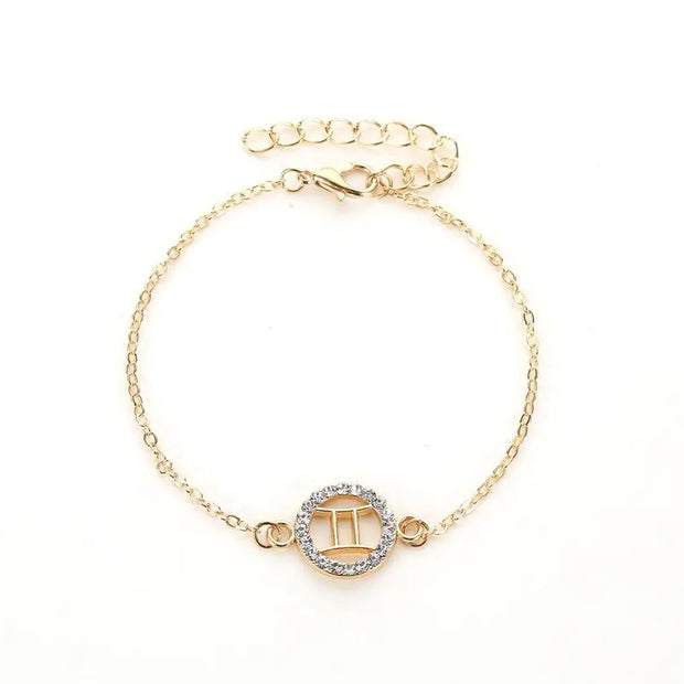 Bracelet Gémeaux Bracelet Gémeaux Diamant Or Esprit-Astrologie 