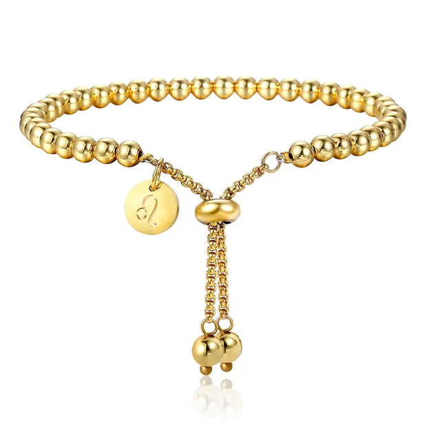 Bracelet Lion Bracelet Lion Perles Or Esprit-Astrologie 