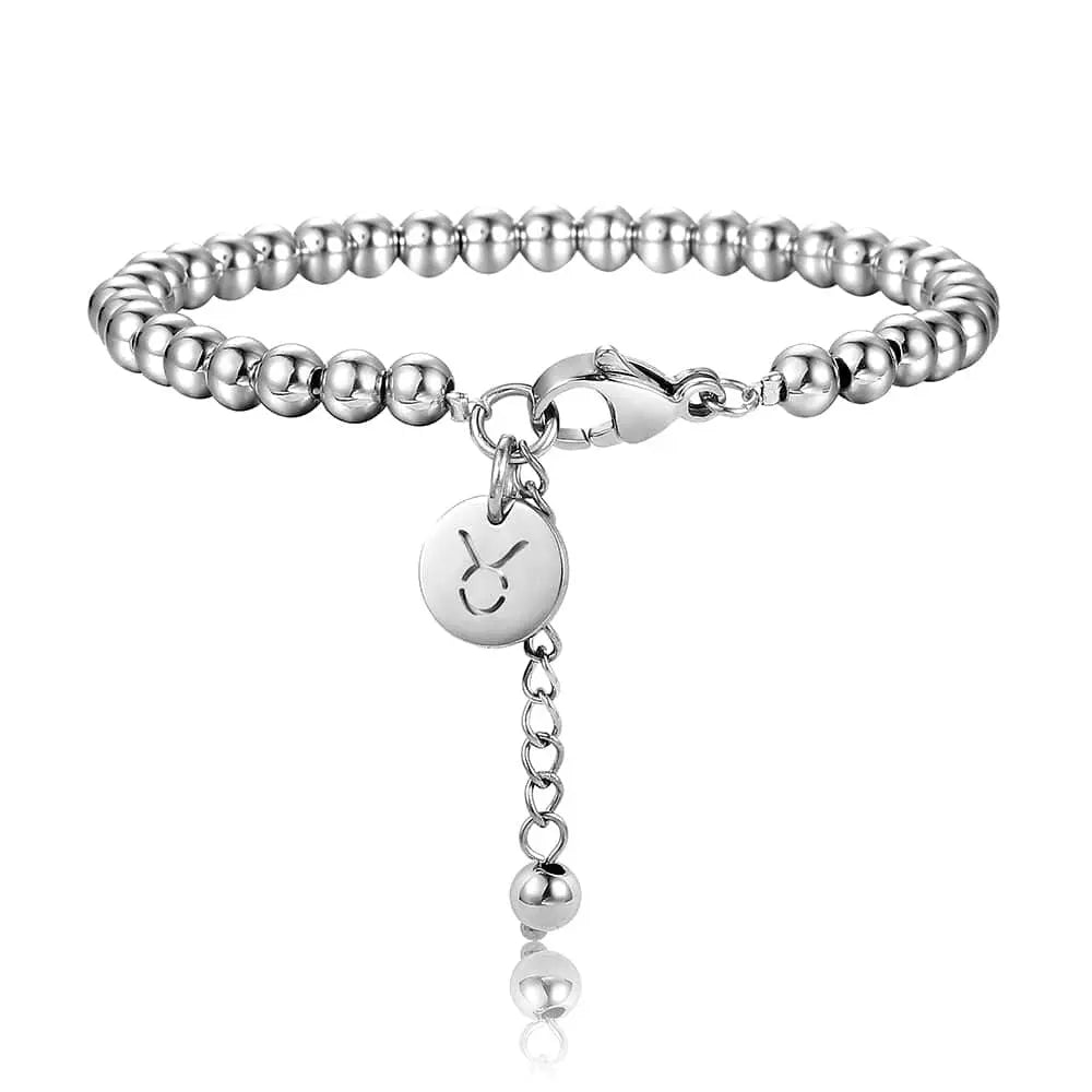 Bracelet Taureau Bracelet Taureau Perles Argent Esprit-Astrologie 