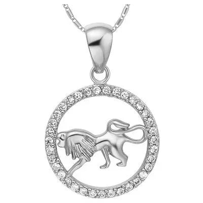 Collier Lion Collier Lion Diamant Argent Esprit-Astrologie 
