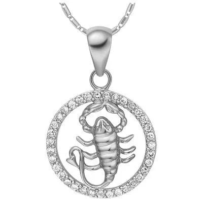 Collier Scorpion Collier Scorpion Diamant Argent Esprit-Astrologie 