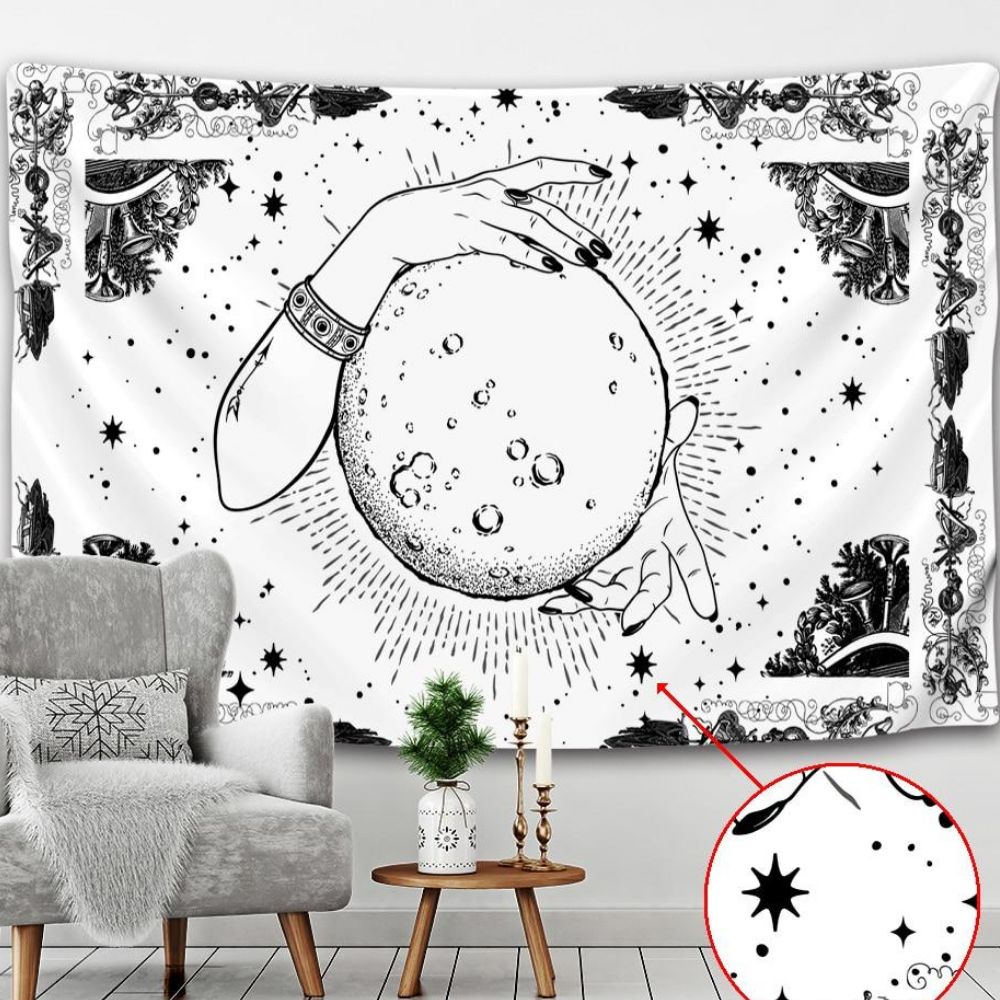 tenture Tenture Murale Voyance Lune Blanche Esprit-Astrologie 